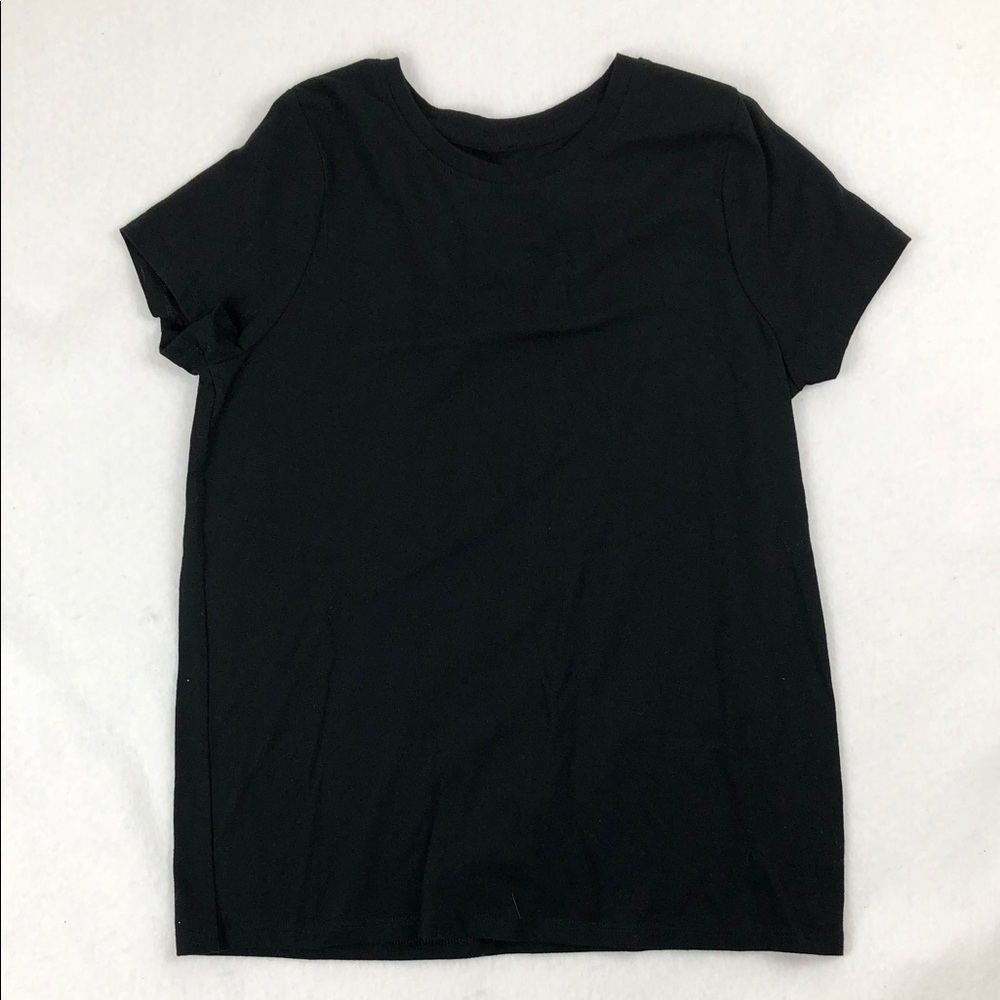 Kids Girls Classic Black Short Sleeve Tee (K1)